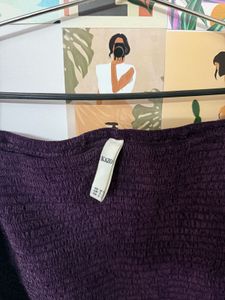 Velvet Puff Sleeve Smocked Top