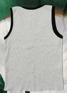 Grey Graphic Tank Top - Positive Vibes