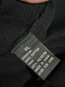 Korean imported Black Button-Up Cardigan with Flor