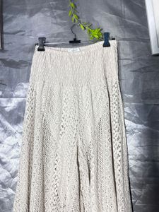 Bohemian Crochet Palazzo Pants