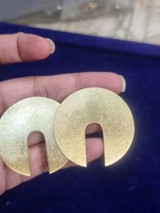 Brass Circular Earrings