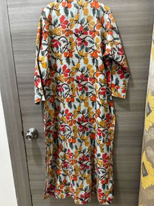Vibrant Floral Print Kurta
