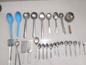 kitchen spoon combo steel &plastic