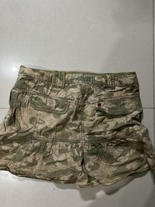 Camo Print Skater Skirt