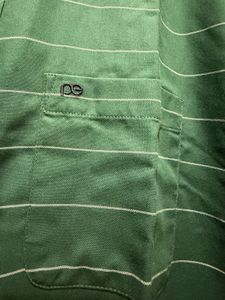 Green stripes t shirt