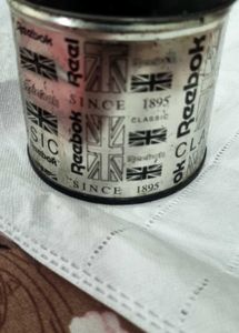 Vintage Reebok Tin Container &amp; Combo