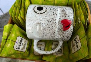 Cute Speckled Coffee Mug + Typhoo Tea(Full Pack