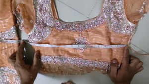 Fish cut Choli traditional