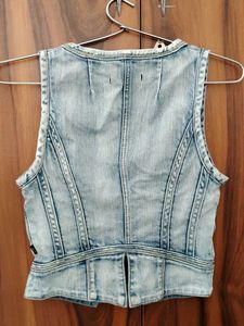 Levi's Denim Cropped Vest
