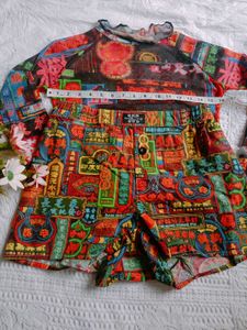 Funky Neon Print Co-ord Set
