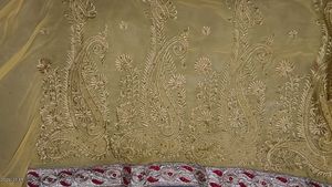 Red Embroidered Saree