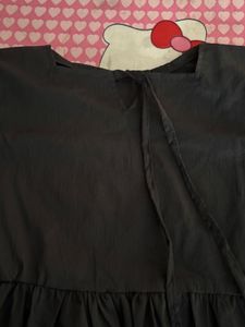 Cute Black Peplum Top