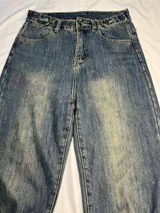 Washed Blue Denim Jeans