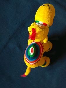 Vintage Yellow Camel Plush Toy
