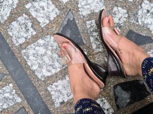 pvc transparent sandal