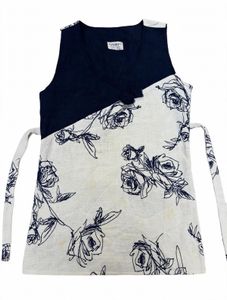 Blue Floral Print Top