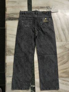 Acid Wash Wide Leg Jeans