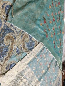 Elegant Teal Floral dupatta