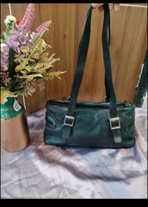 Black Leather Shoulder Bag