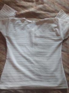 desi White Long Sleeve Top