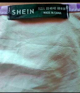 Purple Heart Print Crisscross Crop Top