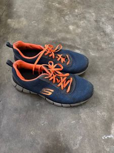 SKECHERS Blue &amp; Orange Running Shoes