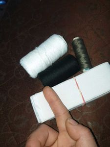 Sewing Supplies: Elastic Band &amp; Threads