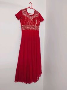 Elegant Magenta Anarkali Gown
