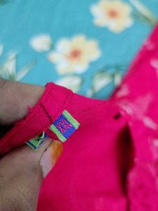 Vibrant Pink Printed Kurta