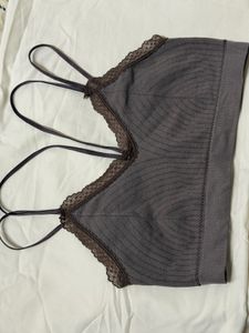 Lace Trim Bralette Top (free size)