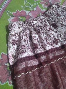 Brown Asymmetrical Hem Skirt