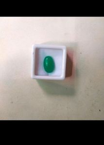 NATURAL GREEN ONYX HAQIQ 5.95 CTS. Loose Gemstone