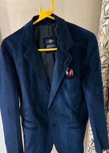 Men's Navy Corduroy Blazer