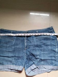 Denim Roll-Up Shorts
