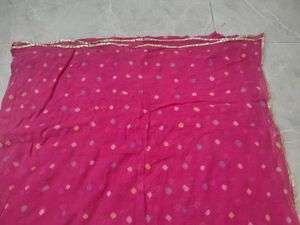 pink Bandhani odhna