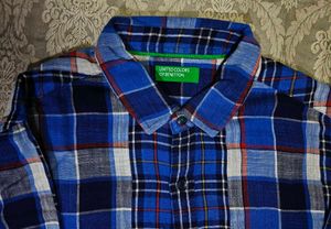 United Colors of Benetton Men's Checked Shi