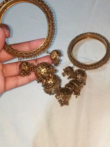 Golden Jhunki Bangles ✨