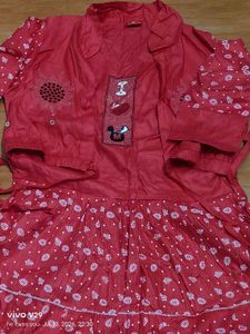 pink Kurta Set with Embellishments