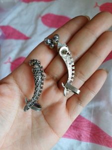 Brass Fish Charm earcuff