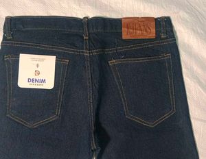Classic Dark Wash Denim Jeans