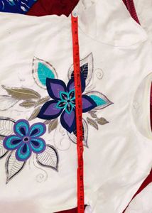 Very Beautiful Floral Top With Lower