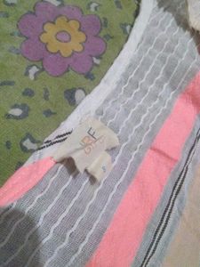 Striped kaftan with Tassels