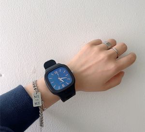 Stylish Square Dial Smooth Silicon Straps Casual Watch Stylish Analog Watch for Boys Men's