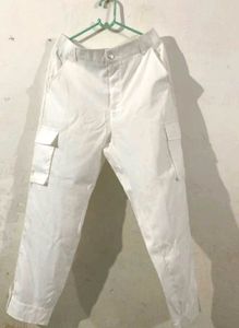 White Cargo Pants
