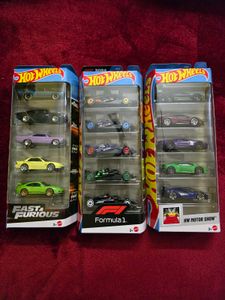 Hot Wheels Car Set f1 hw motor show f&f