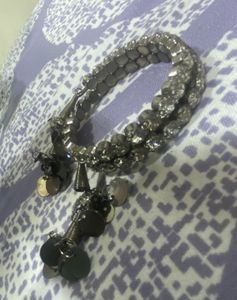 Sparkling Gemstone Charm Bracelet