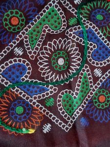 Embroidered Dupatta with Mirror Work