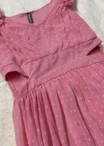 Pink Maxi Dress w/ Cutouts