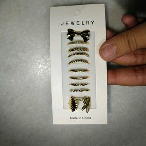 set of 10 anti tarnish rings