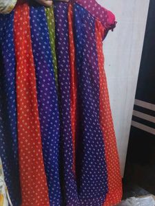 Dandiya dress with mirror work